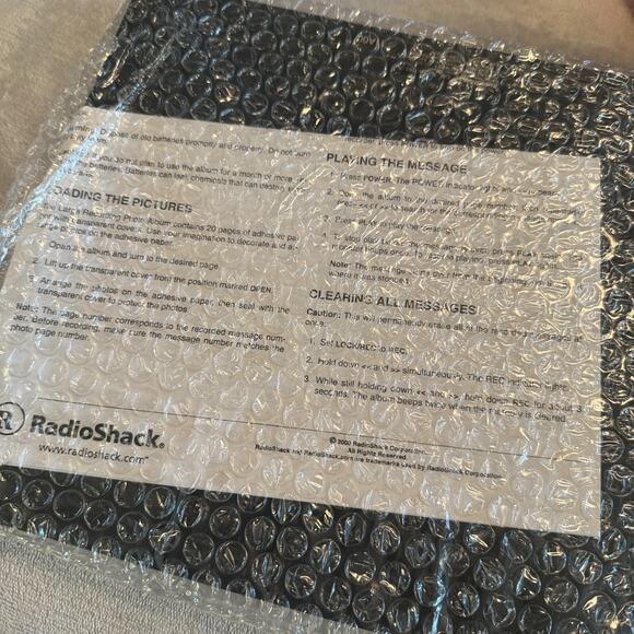 RadioShack Voice Recording Photo Picture Frame 63-1107 Black NIB Unused - Picture 4 of 5